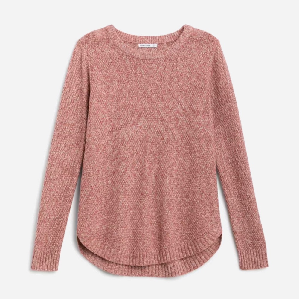 Nikole Textured Sweater | Pink Clover | Size: L
